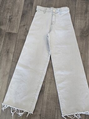 Zara Kids Size 13-14 Wideleg Raw Hem Jeans {Bx13}